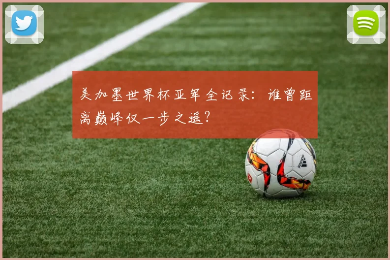 美加墨世界杯亚军全记录：谁曾距离巅峰仅一步之遥？